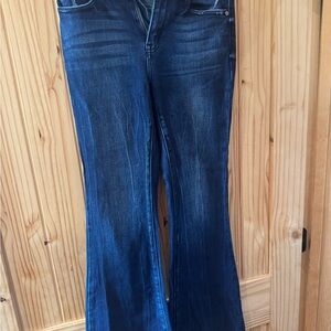 KanCan Dark Blue Flare Jeans